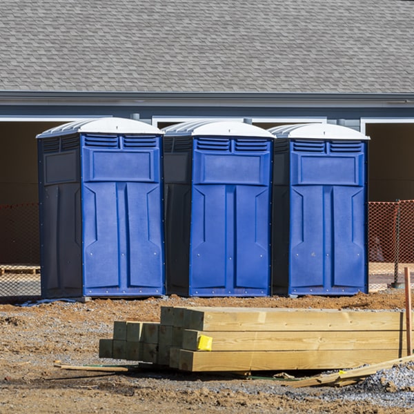 how can i report damages or issues with the porta potties during my rental period in Lindisfarne